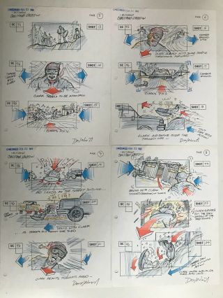 Christmas Vacation Signed Production Storyboards