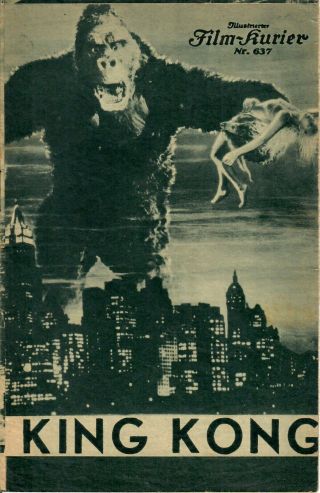 King Kong (edgar Wallace) Fay Wray (prospekt With 8 Pages 1933)