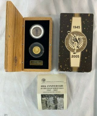 2005 Perth Gold & Silver 60th Anniversary Of The End Of Wwii Coin Set