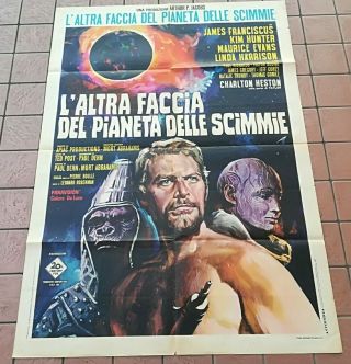Beneath The Planet Of The Apes Charlton Heston Italian Movie Poster 2sh