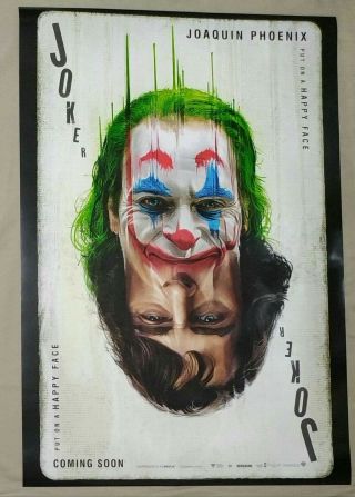 Rare Spelling Rrror Joker 2019 Recalled Movie Poster 1sheet B1