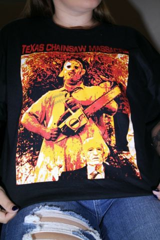 The Texas Chainsaw Massacre Vintage Xl Tee Shirt Autographed Jsa Gunnar Hansen