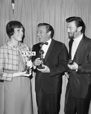 Julie Andrews,  Gene Kelly And Laurence Harvey At The Golden Globe Awards Photo