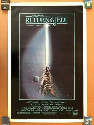 Star Wars Return Of The Jedi Rolled 1983 One Sheet Style A Movie Poster