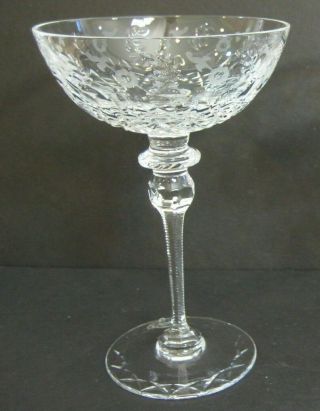 Rogaska Gallia 7 1/8 " Crystal Champagne Sorbet Stemware Glass Signed Beauty