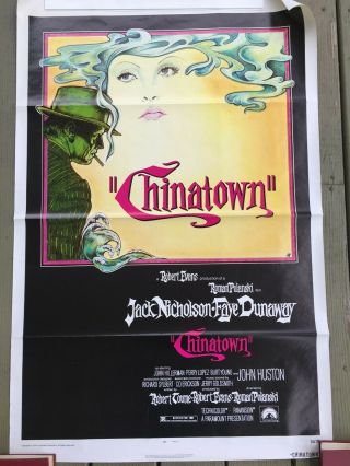 Chinatown (1974) Jack Nicholson Rare Movie Poster