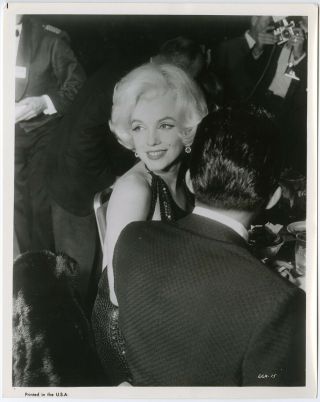 Marilyn Monroe José Bolaños 1962 Golden Globe Awards Candid Photograph