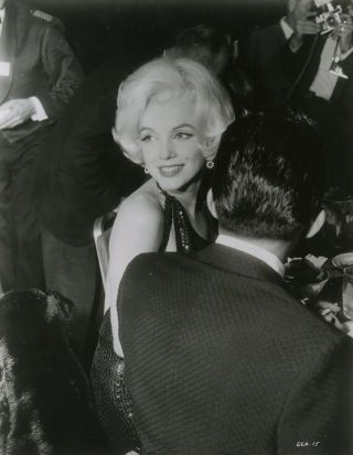 Marilyn Monroe José Bolaños 1962 Golden Globe Awards Candid Photograph 2