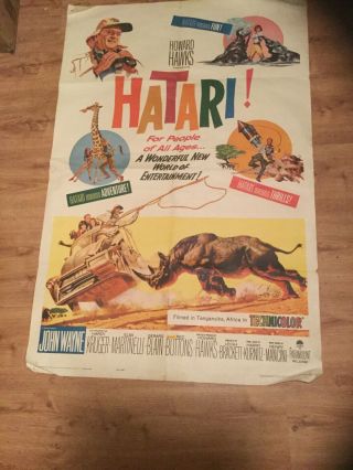Hatari - Movie Poster - John Wayne