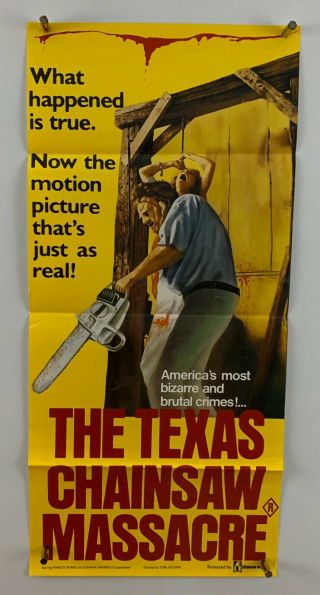 Texas Chainsaw Massacre Movie Poster (fine -) Aust Daybill 1984 13x28 Horror 137