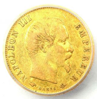 1857 - A France Napoleon Iii 5 Francs Gold Coin G5fr - Icg Xf40 (ef40) - Rare Coin