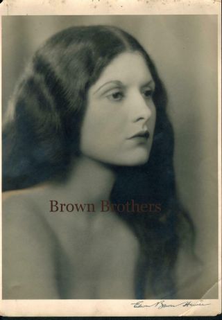 Vintage 1910s Evelyn Brent Oversize Dbw Photos By Edwin Bower Hesser (2 Photos)