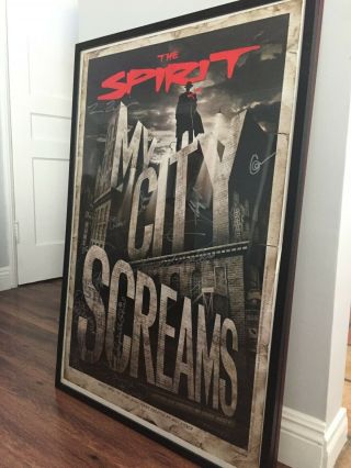 Frank Miller Et Al Signed.  The Spirit One - Sheet Poster.