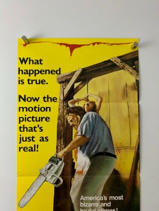 TEXAS CHAINSAW MASSACRE Movie Poster (Fine) AUST Daybill 1984 13x28 HORROR 138 2