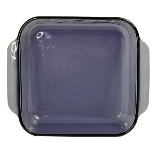 Vtg Pyrex Purple Amethyst 8x8 Casserole Square Brownie Glass Pan Baking 222 Euc