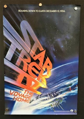 Star Trek Iv Movie Poster - Signed Shatner Nimoy - 1986 Hollywood Posters