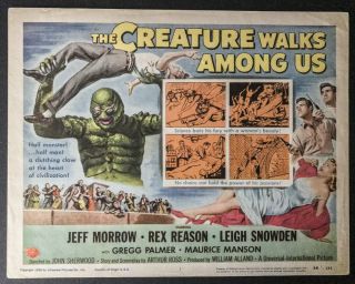 The Creature Walks Among Us - 1956 Title Lobby Card - Universal Monsters