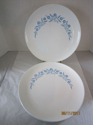 Set of 4 Centura Cornflower Blue Dinner Plates 10 