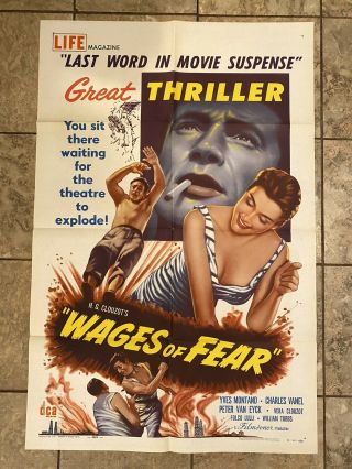 Wages Of Fear One Sheet 55 Yves Montand Henri - Georges Clouzot’s Suspense Classic