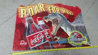 Jurassic Park 3 Spinosaurus Coke Display Rare