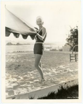 Bette Davis Vacationing In Palm Springs 1933 Bathing Beauty Photograph