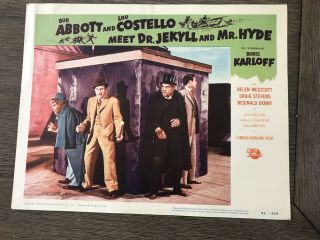 Abbott And Costello Meet Dr.  Jekyll And Mr.  Hyde Lobby Card