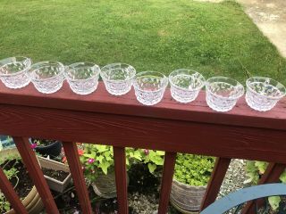 Fostoria American Punch Bowl Cup Set Of 8 Cups Vintage Clear Glass 4 Oz