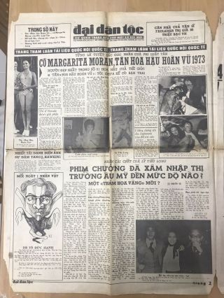 Daily News South Vietnam Two Posts About Death Bruce Lee Issued 24/7/1973 Rare