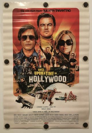 Once Upon A Time In Hollywood 27 " X 40 " Ds/rolled Movie Poster - 2019