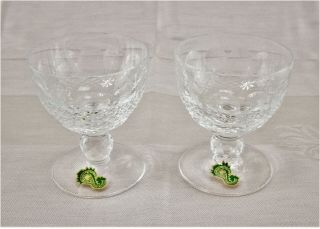 (2) Waterford Crystal " Colleen " Liquor Glasses 3 1/2 " - W/original Labels
