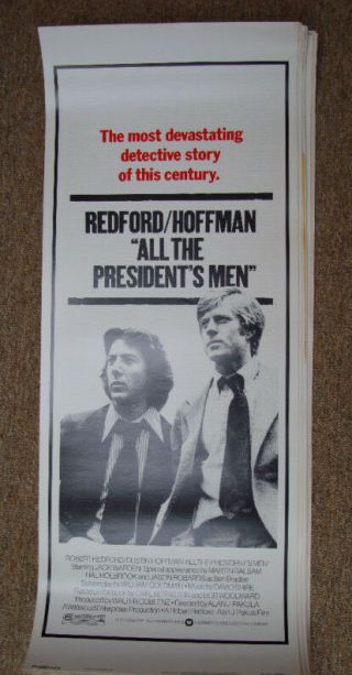 All The Presidents Men - Redford (1976) 14x36 Poster