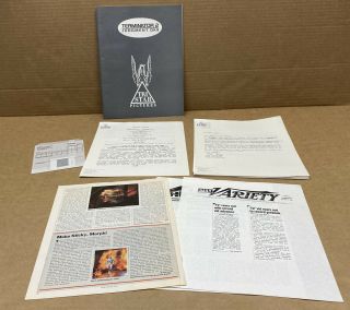 Terminator 2 : Judgement Day 1991 Movie Studio Press Kit Orig Slide Docs Rare