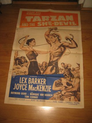 Tarzan And The She - Devil,  1sh Movie Poster