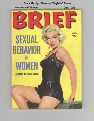 Brief 8 - - Sexy Marilyn Monroe " Nightie " Cover - Many Pics 1953