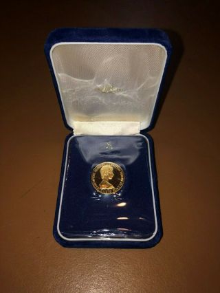 British Virgin Islands $100 Gold Coin 1975 Queen Elizabeth Ii