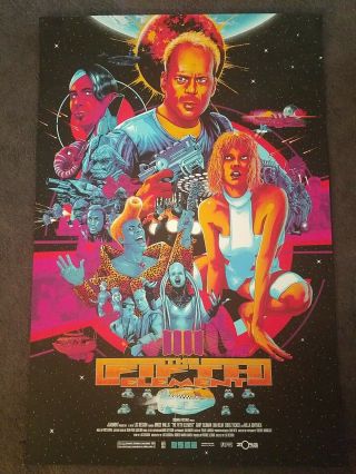 The Fifth Element Big Bada Boom Vance Kelly Poster Screen Print Art 24x36 Mondo