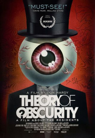 Theory Of Obscurity A Film About The Residents 2015 U.  S.  One Sheet Poster Signed