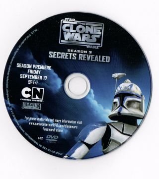 Rare - Star Wars: CLONE WARS season 3 - dvdS CREENER 3