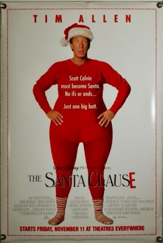 The Santa Clause Ds Rolled Orig 1sh Movie Poster Tim Allen Holiday Comedy (1994)
