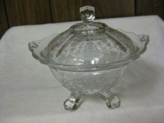 Cambridge Rosepoint Candy Dish & Lid 3400/19