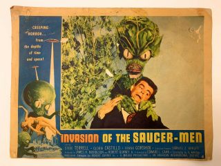 1957 Invasion Of The Saucer Men (american International) Lobby Card 5