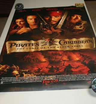 Pirates Of The Caribbean Curse Of The Black Pearl Movie Poster - Ds