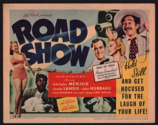 Road Show Lobby Card Set Of 8 (fine) 1940 Hal Roach Comedy Movie Poster 1231