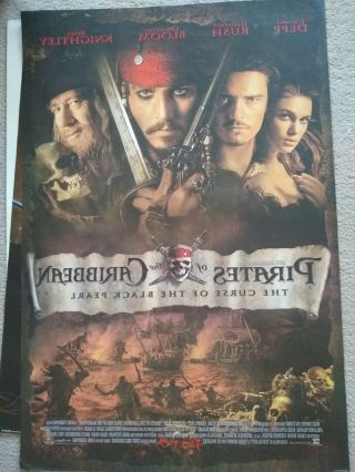 PIRATES OF THE CARIBBEAN CURSE OF THE BLACK PEARL MOVIE POSTER - DS 3