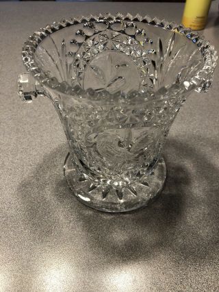 Vintage Lead Crystal Hofbauer Byrdes Ice Bucket
