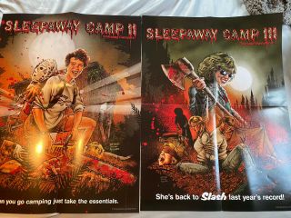 Sleepaway Camp 2 & 3 Scream Shout Factory Movie Poster Oop