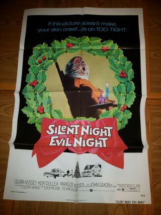 Silent Night Evil Night Studio - Issued Poster With