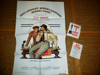 The Sting W/inserts Studio - Issued Poster With