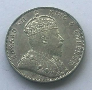 1904 Hong Kong 50 Cents - Scarce Silver
