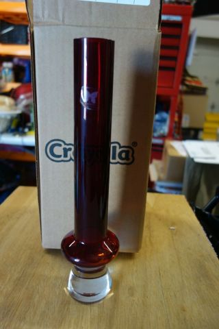 Waterford Crystal Marquis Samba Bud Vase Dark Red 12 Inch